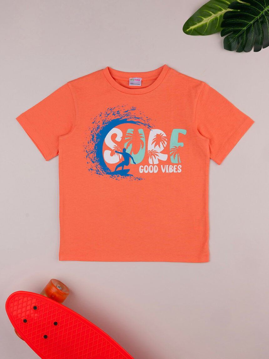 T-shirt laranja para bebé - Prénatal