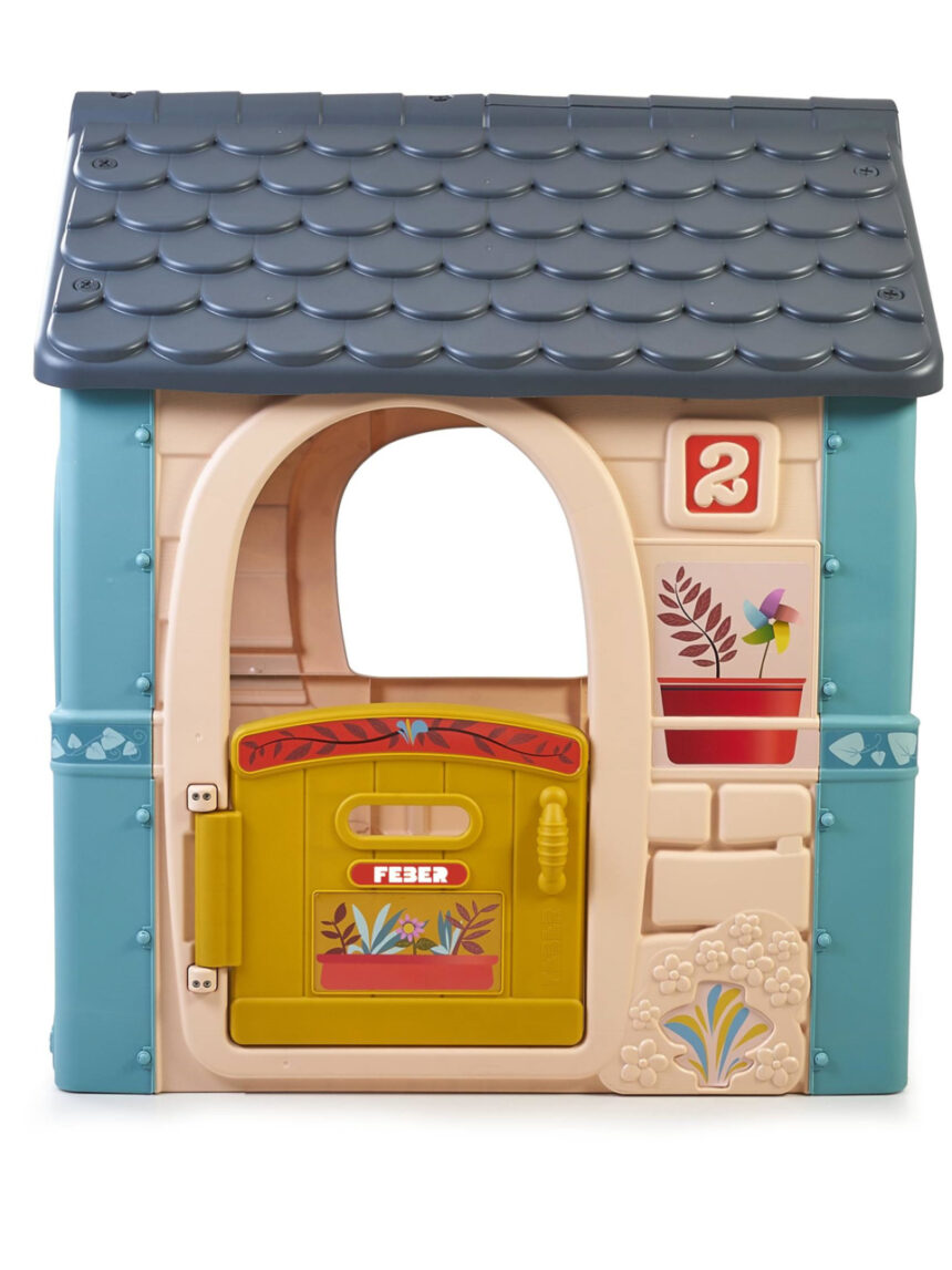 Casa de criança com porta de abrir - cores pastel 2+ - feber - Feber