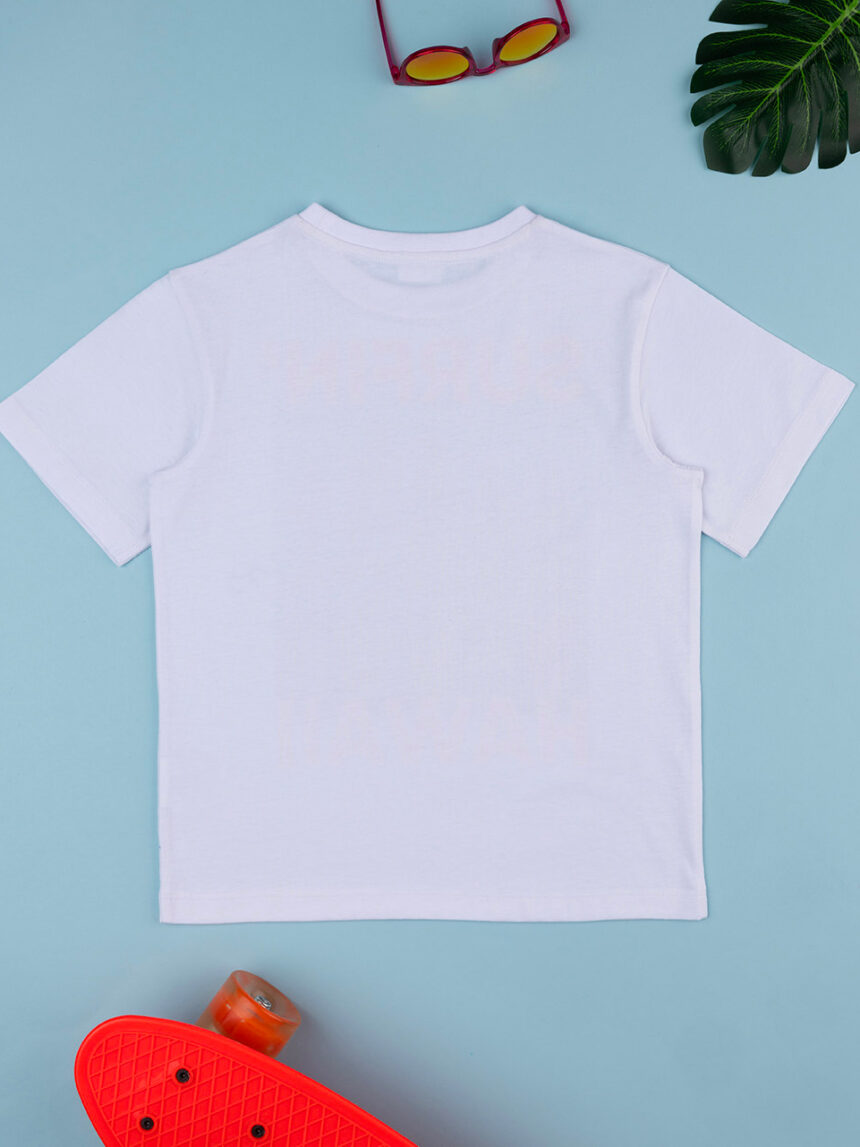 T-shirt branca estampada para criança - Prénatal