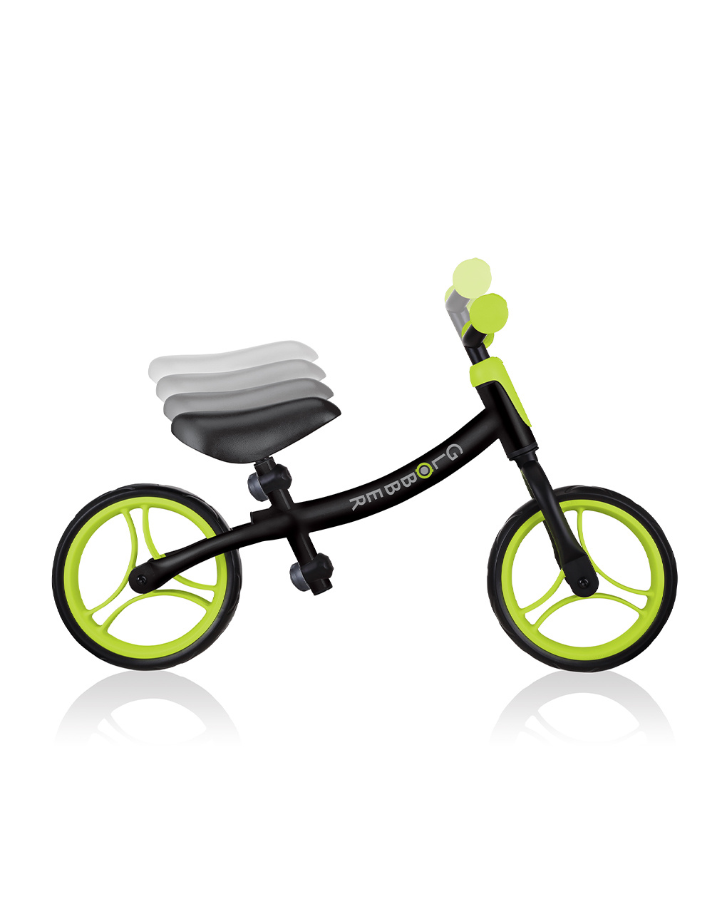 Go bike - preto e verde lima - globber - Globber