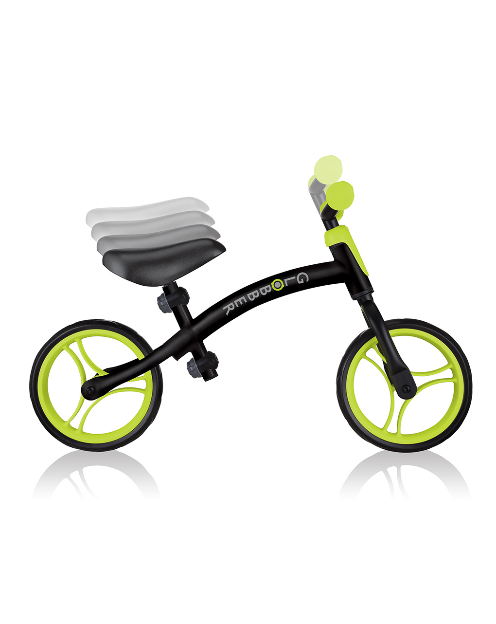 Go bike - preto e verde lima - globber - Globber