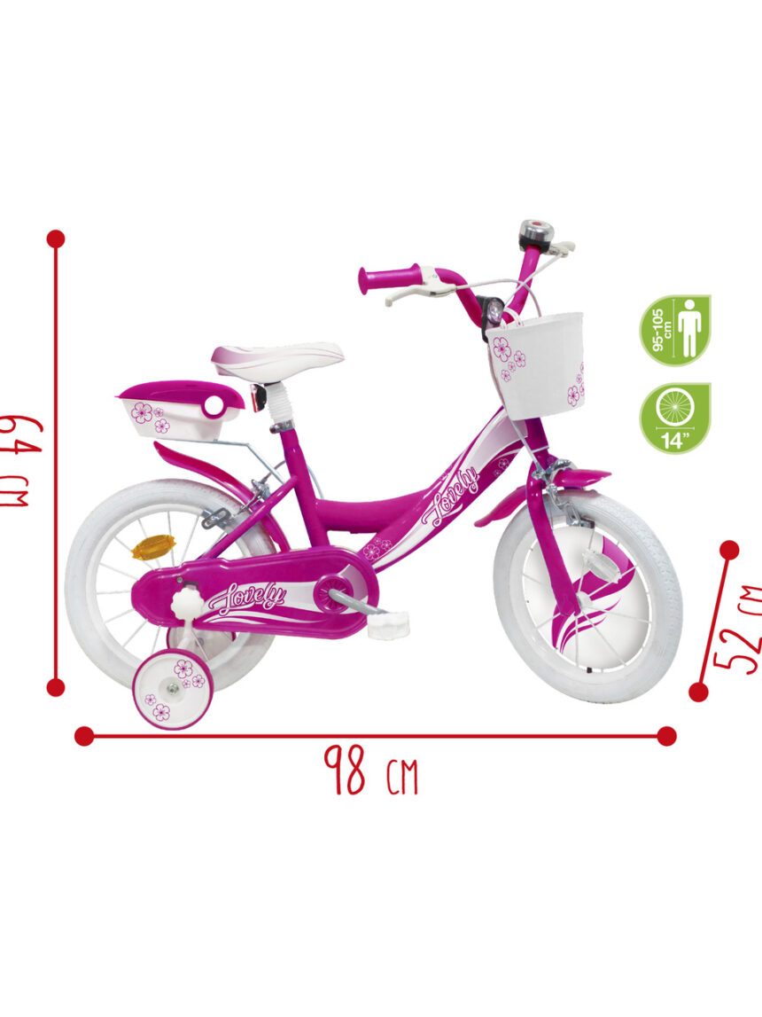Bicicleta 14'' - fúcsia - sun&sport - Sun&Sport