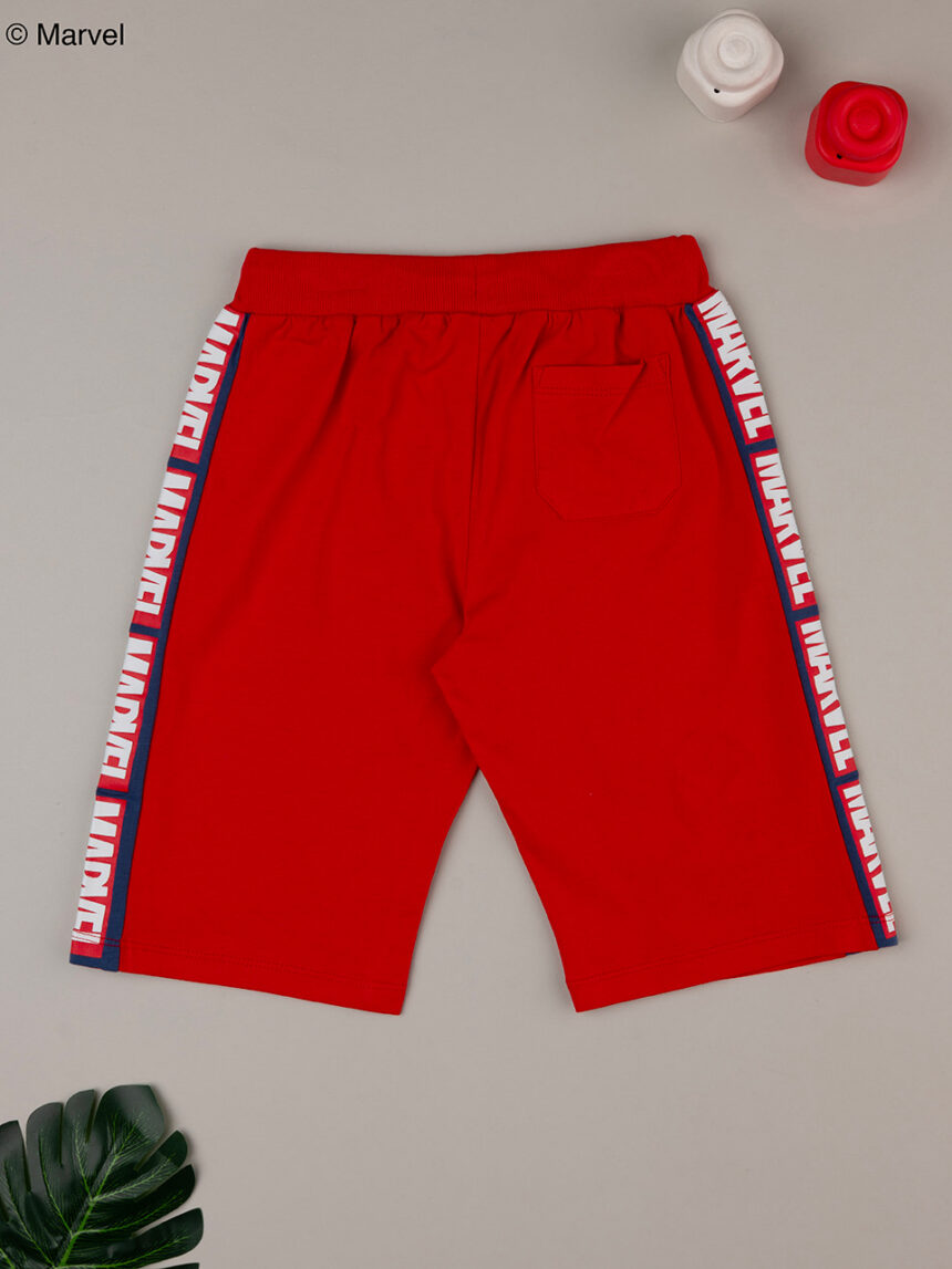 Bermuda jersey bimbo rosso algodão orgânico - Prénatal