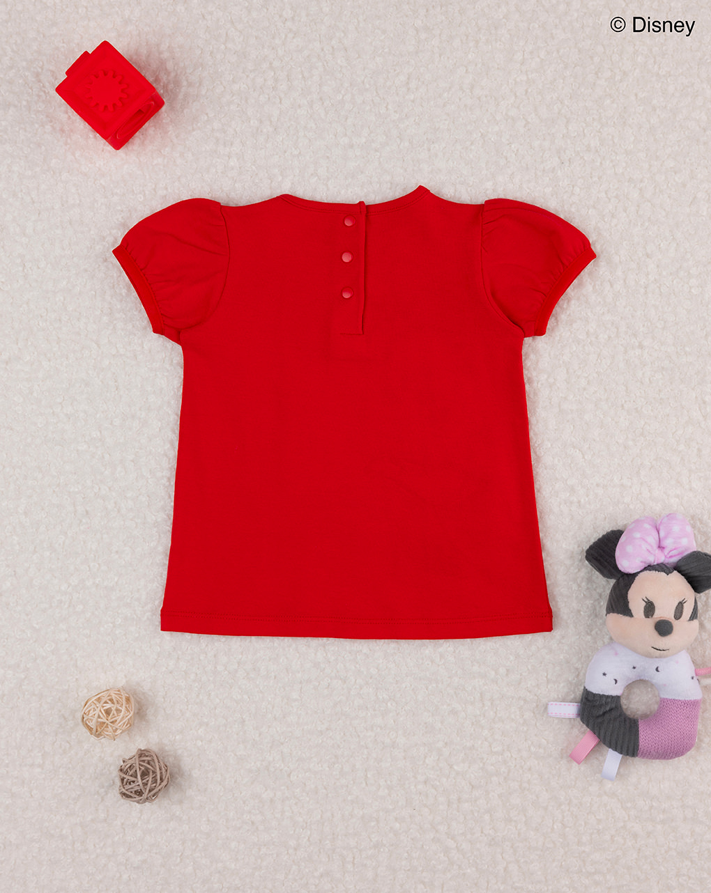 T-shirt minnie bimba vermelha - Prénatal