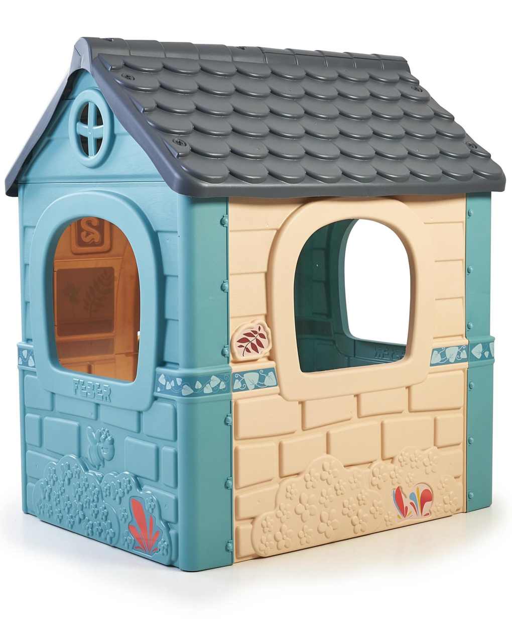 Casa de criança com porta de abrir - cores pastel 2+ - feber - Feber