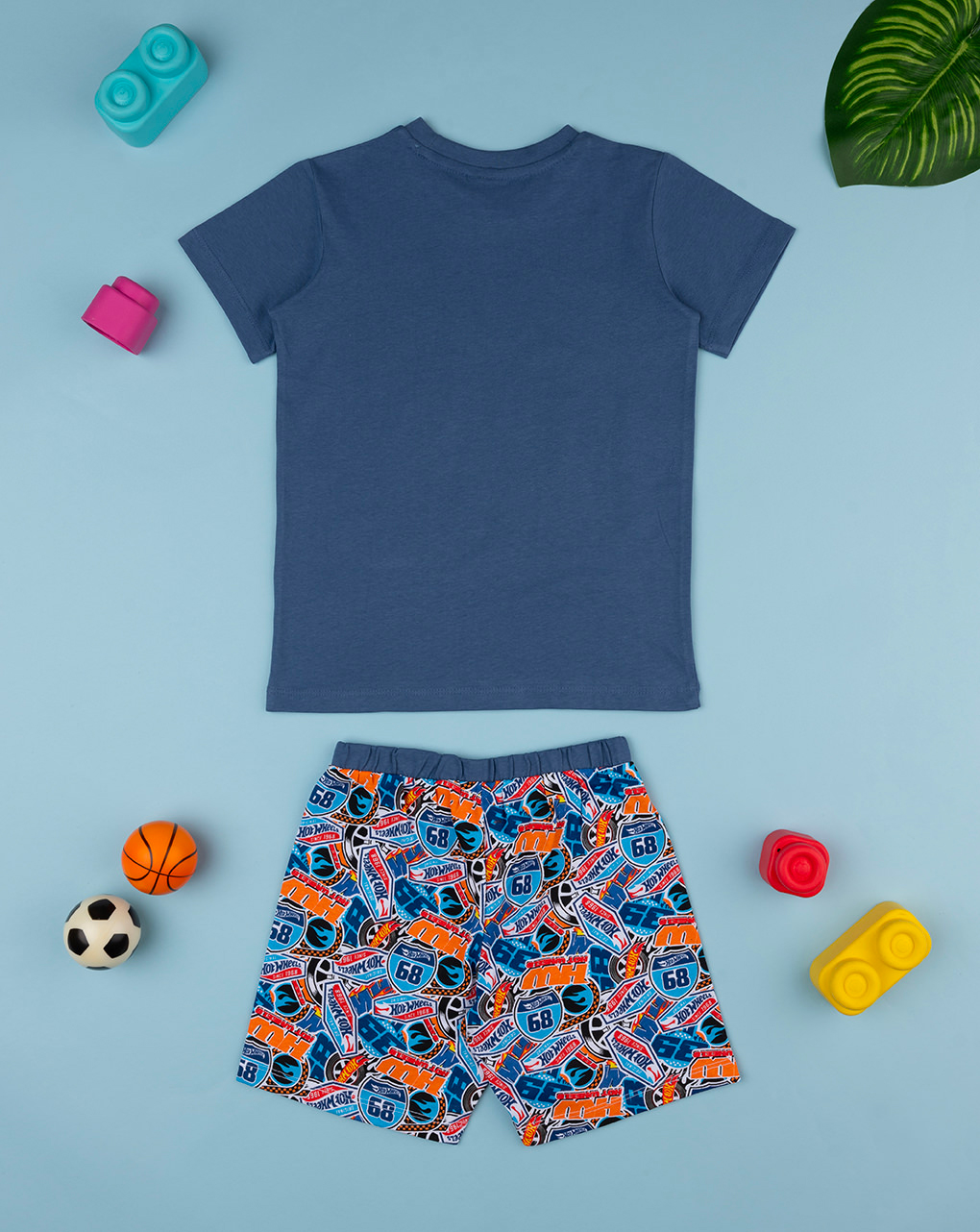 Pijama de verão para rapaz "hoot wheels - Prénatal