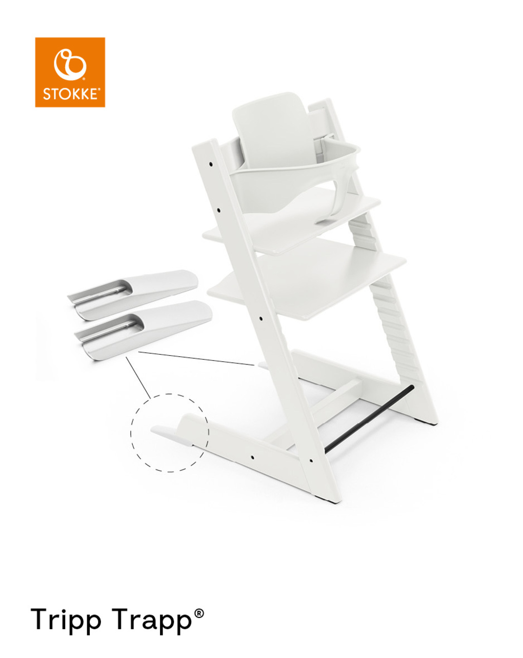 Tripp trapp® baby set² branco - stokke - Stokke