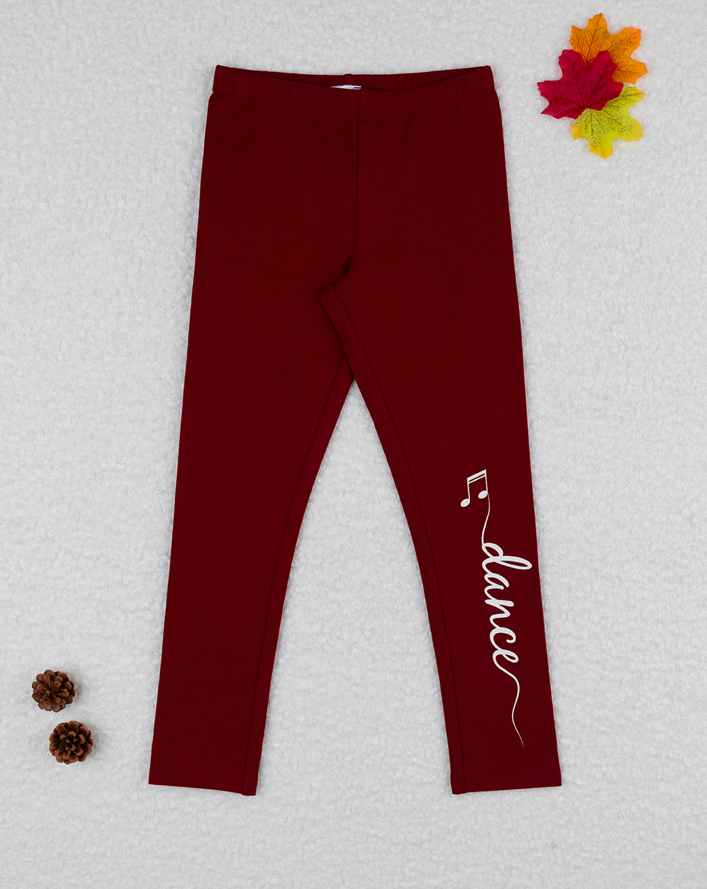 Legging bimba bordeaux con stampa - Prénatal