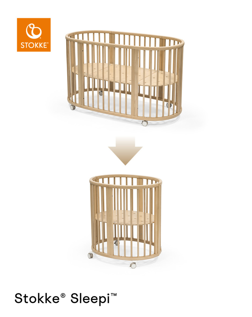 Kit de redimensionamento para stokke® sleepi™ v3 natural - stokke - Stokke