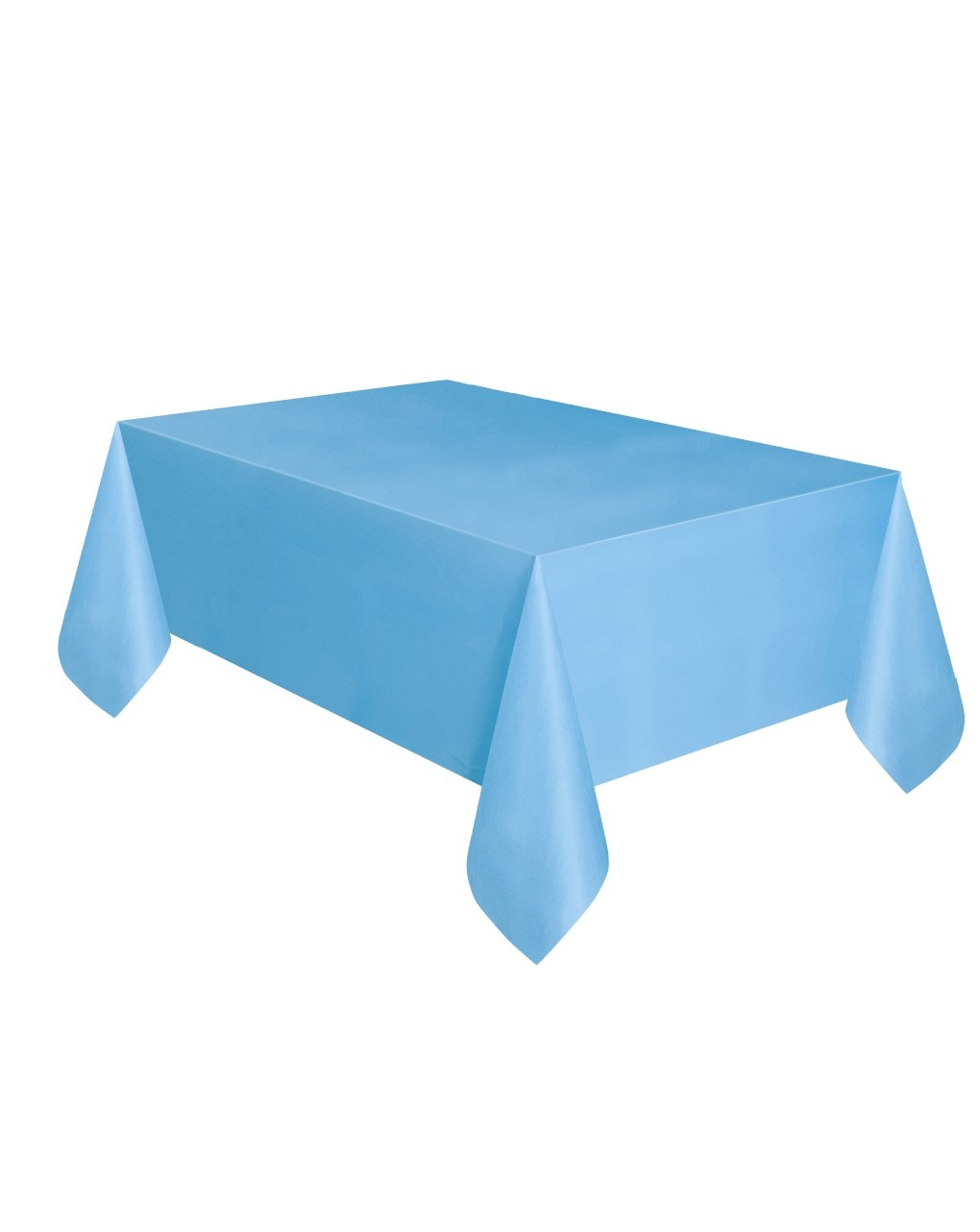 Toalha de mesa de plástico 137 x 274 cm - azul claro - Bigiemme