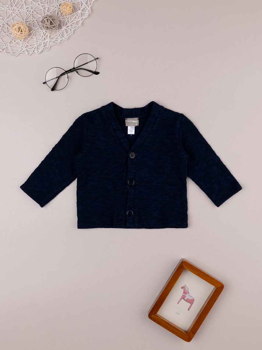 Casaco de tricot azul bebé - Prénatal