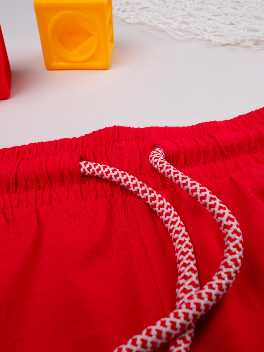 Bermuda jersey bimbo rosso - Prénatal