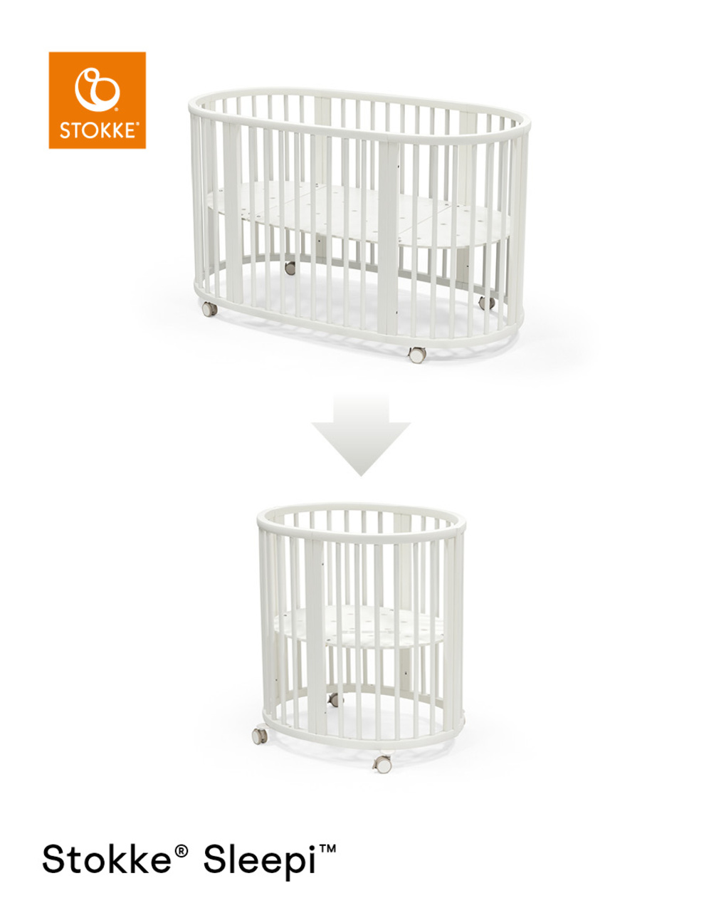 Kit de redimensionamento para stokke® sleepi™ v3 branco - stokke - Stokke