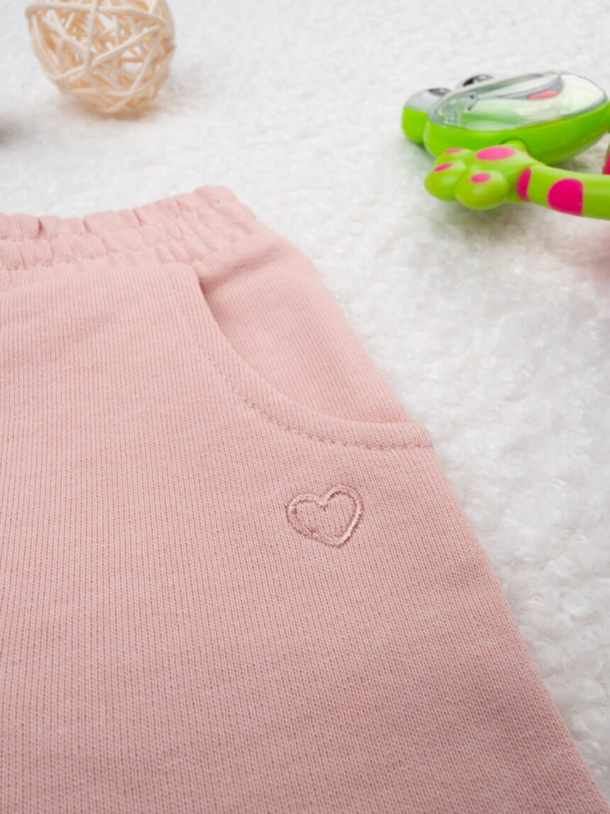 Pantalona de felpo francês bimba rosa - Prénatal