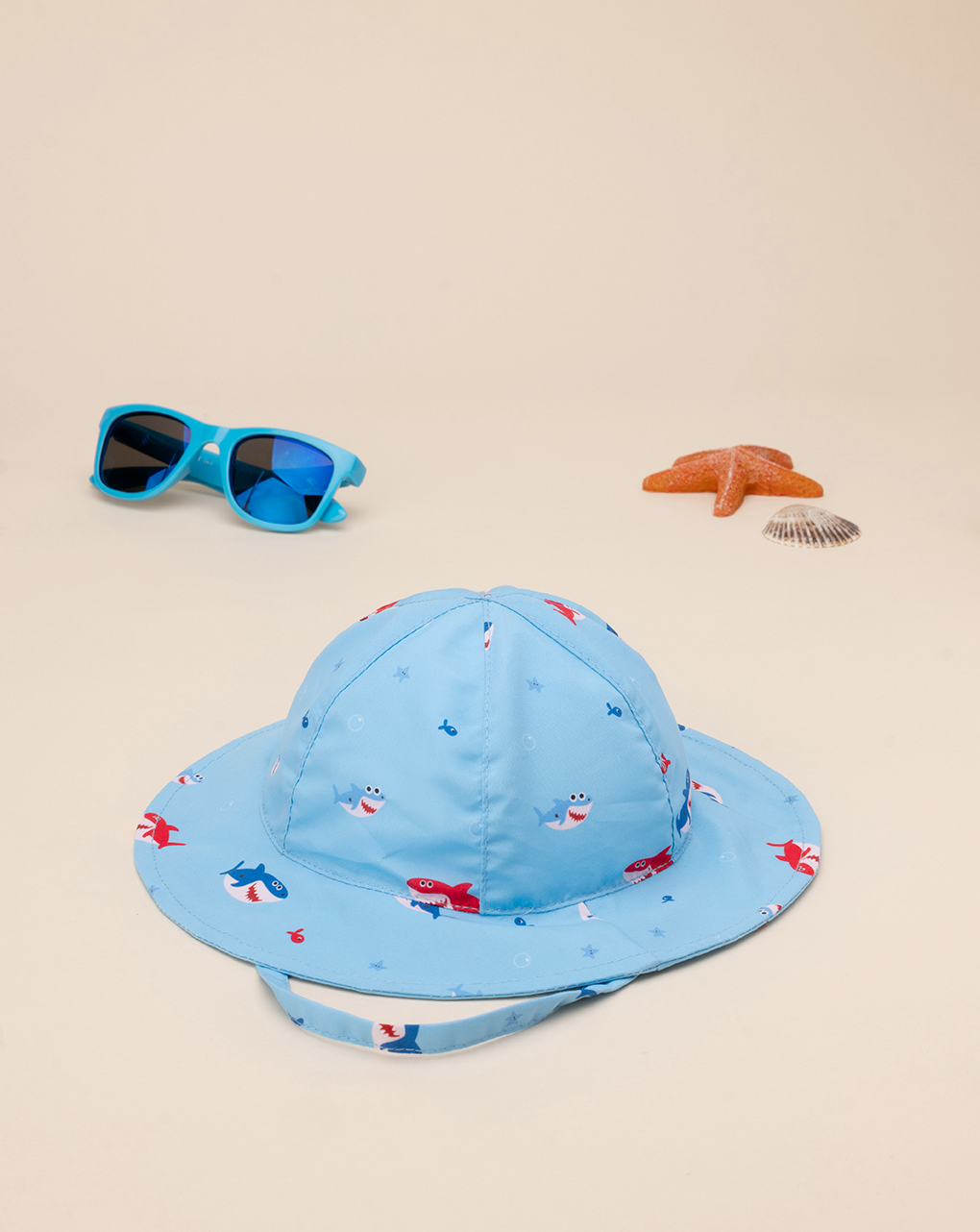 Chapéu de praia azul bebé - Prénatal