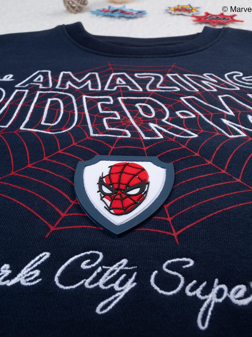 Camisola azul bebé do homem-aranha - Prénatal