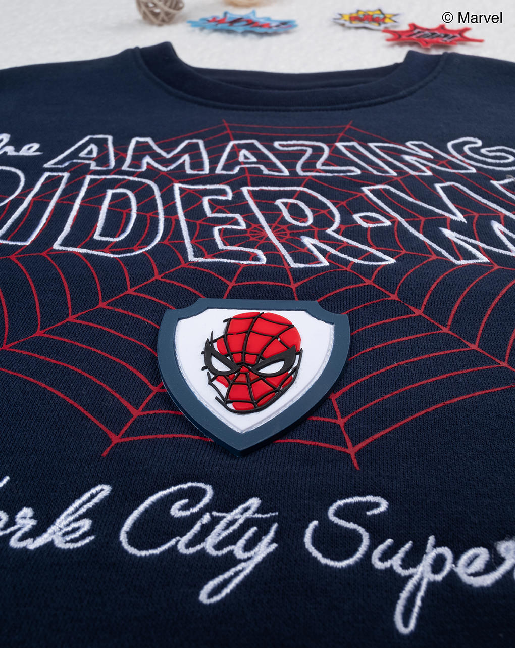 Camisola azul bebé do homem-aranha - Prénatal