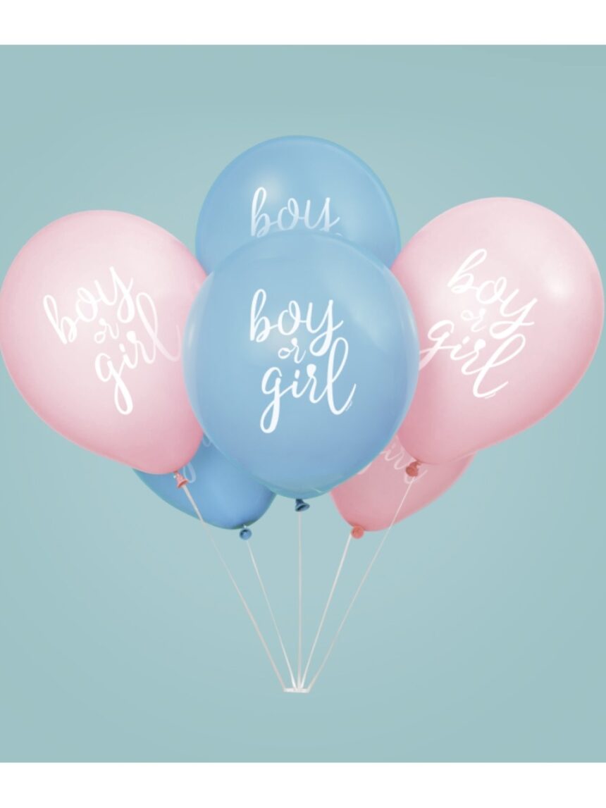 Balão de látex 12" - 30 cm - menino ou menina - Bigiemme