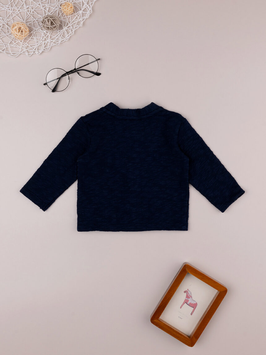 Casaco de tricot azul bebé - Prénatal