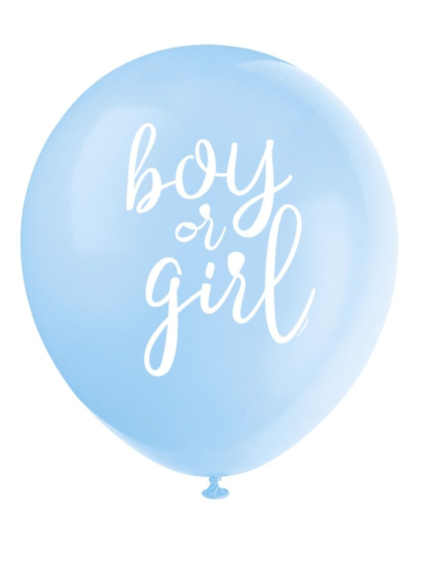Balão de látex 12" - 30 cm - menino ou menina - Bigiemme