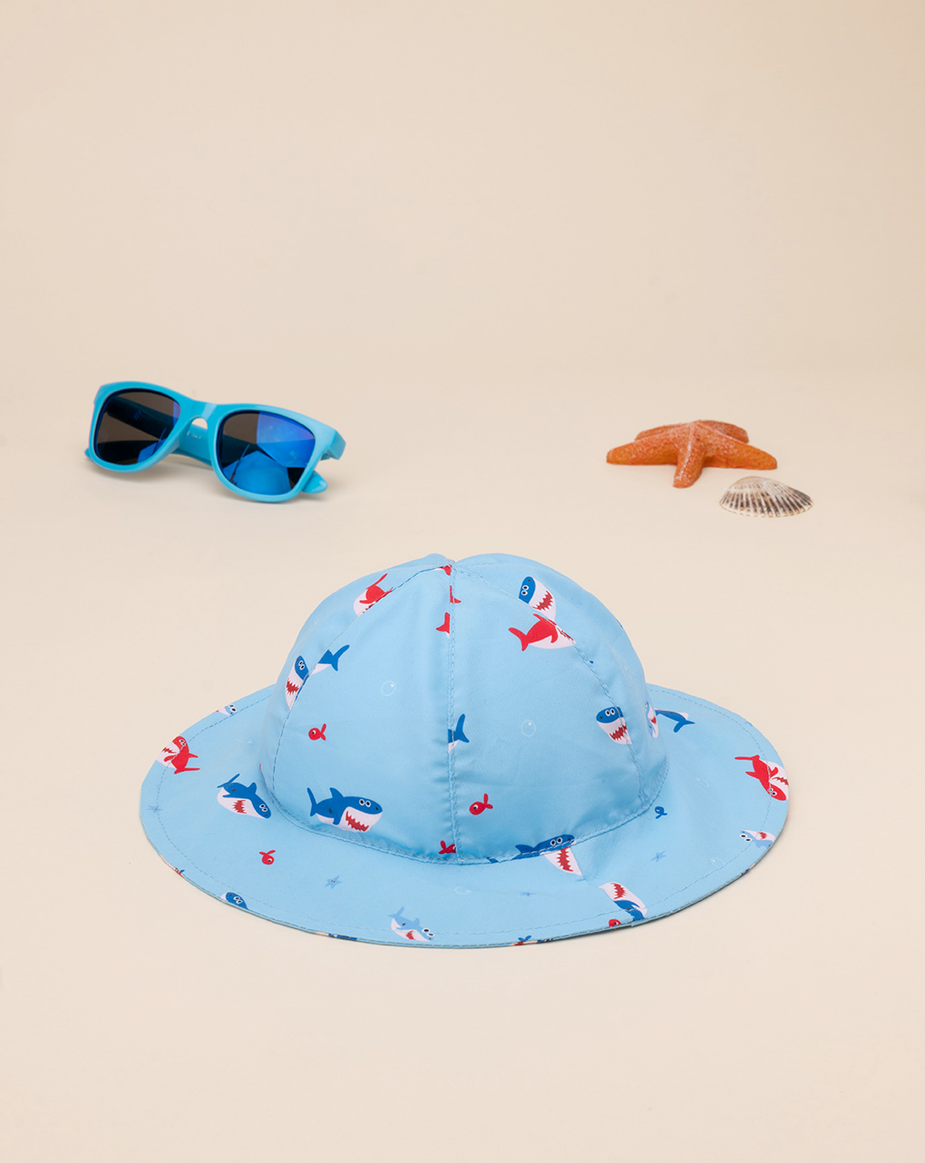 Chapéu de praia azul bebé - Prénatal