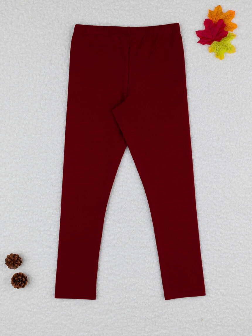 Legging bimba bordeaux con stampa - Prénatal