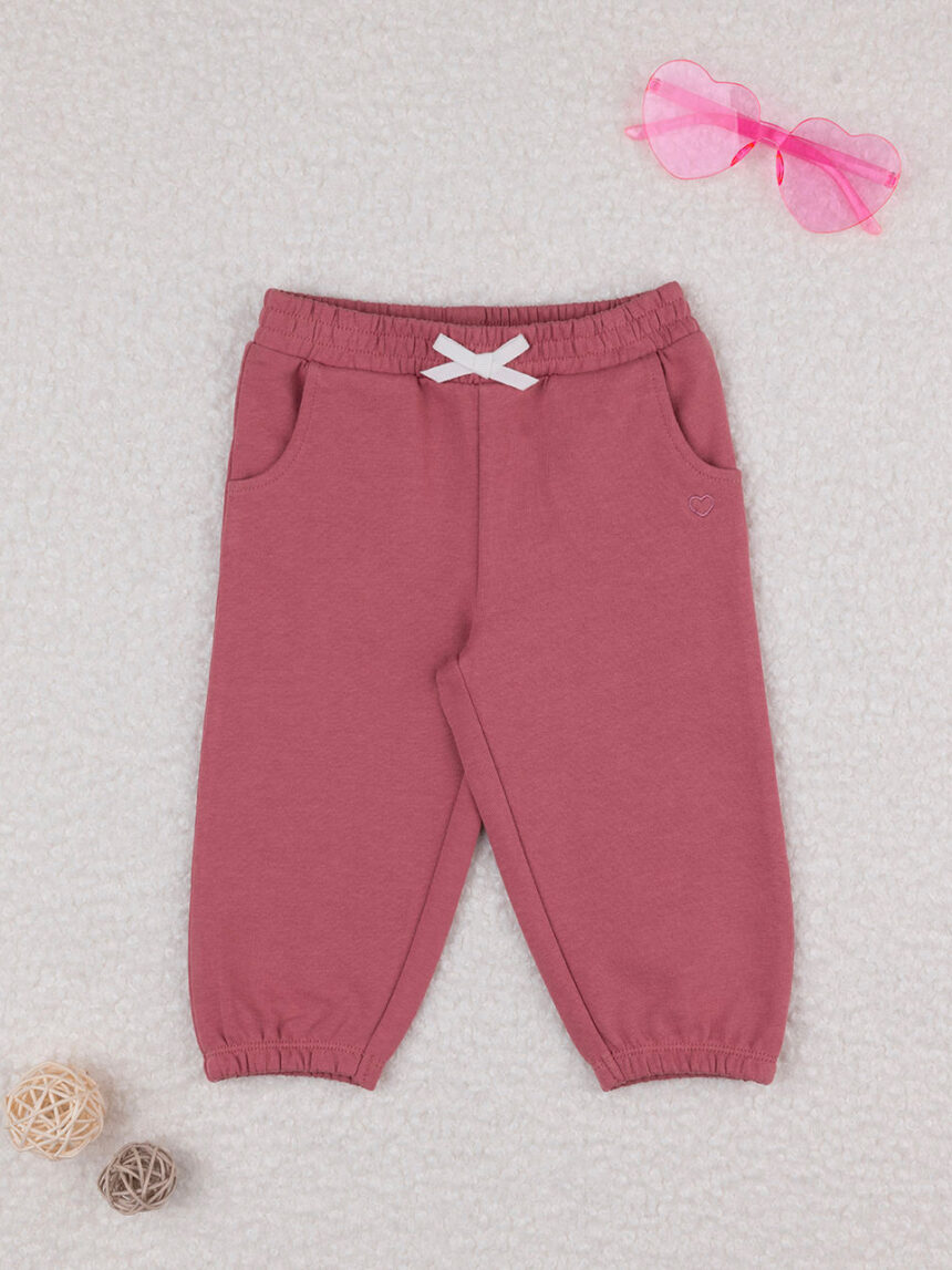 Pantalona de felpo francês bimba rosa - Prénatal