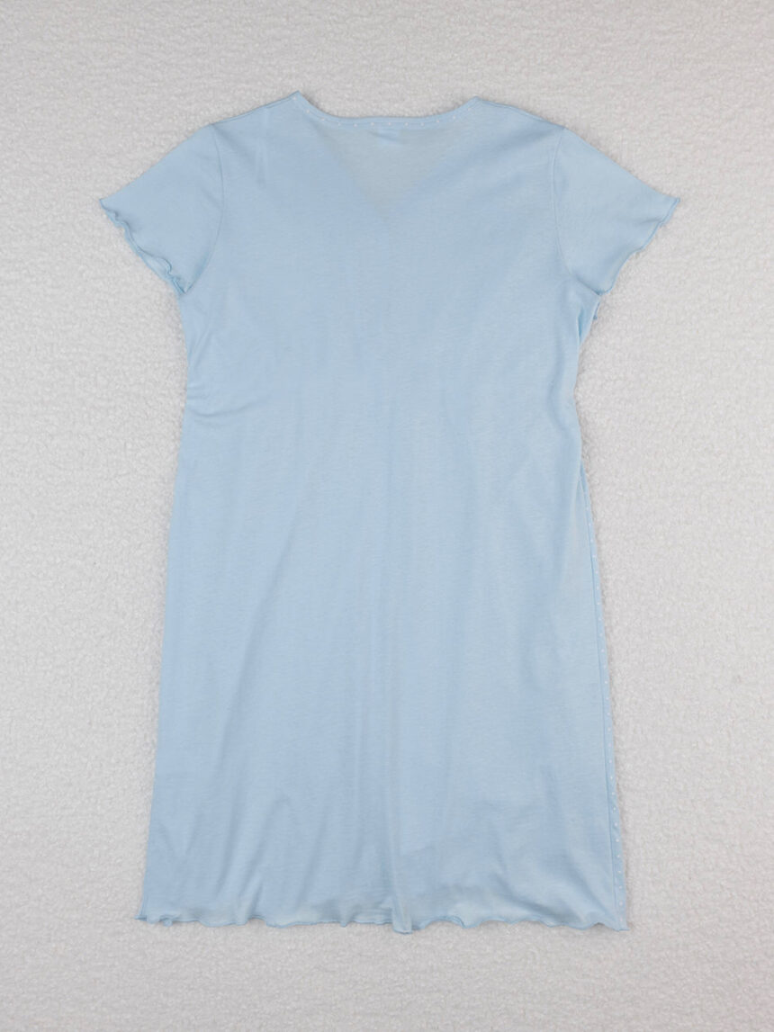 Camisa de noite de maternidade azul clara - Prénatal