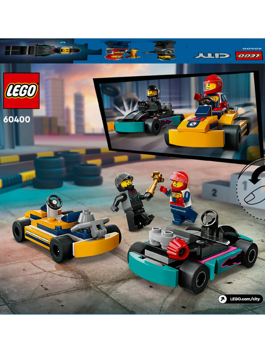 Go-kart e pilotos - 60400 - lego city - LEGO