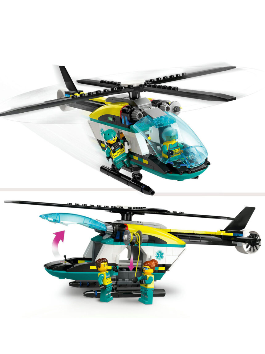 Helicóptero de resgate de emergência - 60405 - lego city - LEGO