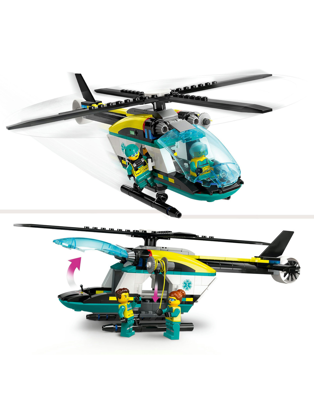 Helicóptero de resgate de emergência - 60405 - lego city - LEGO