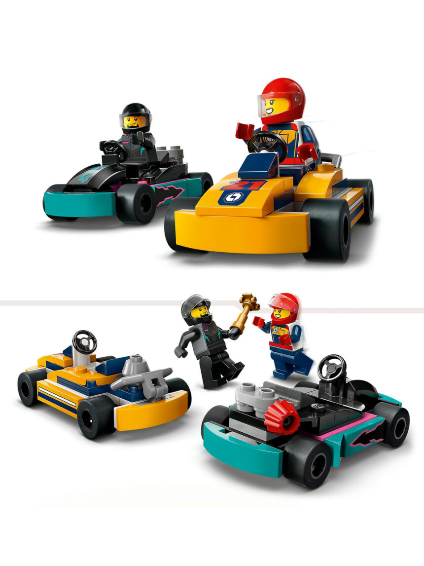 Go-kart e pilotos - 60400 - lego city - LEGO