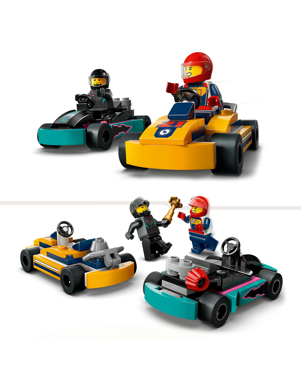 Go-kart e pilotos - 60400 - lego city - LEGO