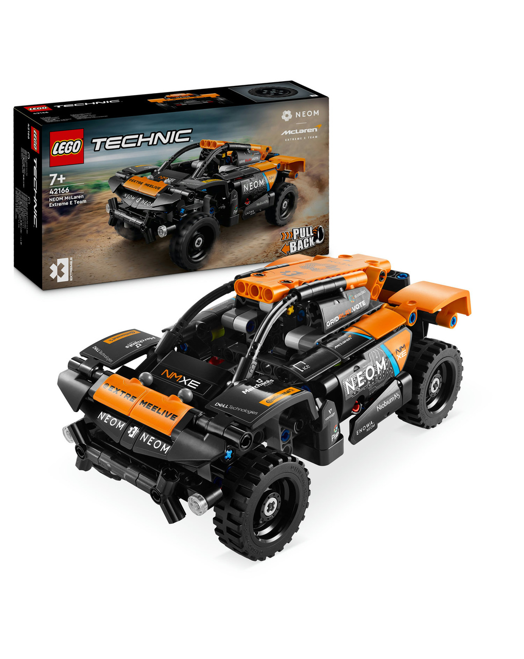 Carro de corrida neom mclaren extreme e - 42166 - lego technic - LEGO