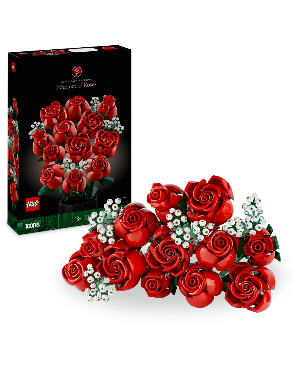 Bouquet de rosas - 10328 - ícones lego - LEGO