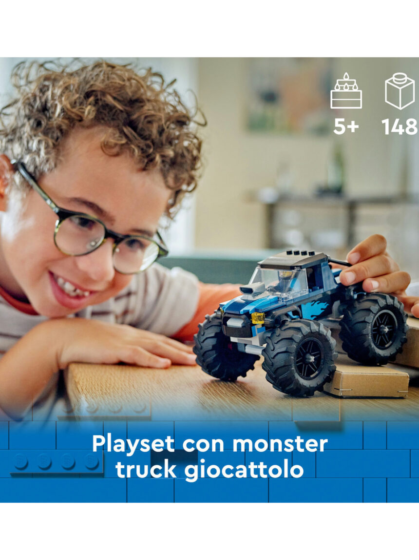 Monster truck blu - 60402 - lego city - LEGO