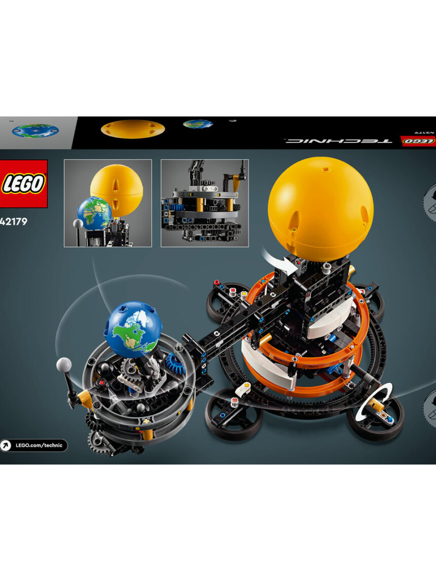 Planeta terra e lua em órbita - 42179 - lego technic - LEGO