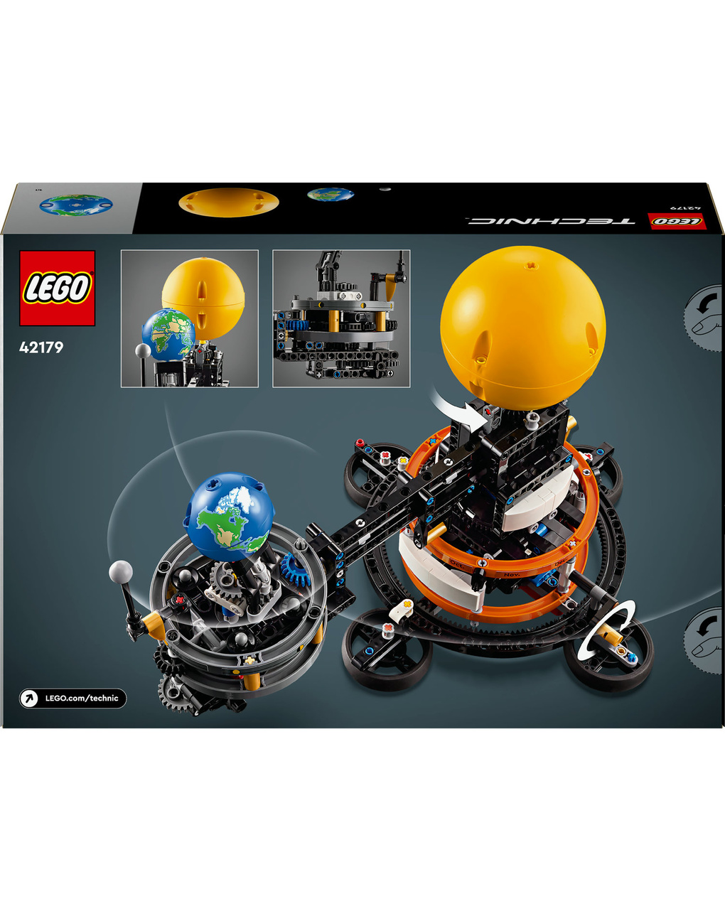 Planeta terra e lua em órbita - 42179 - lego technic - LEGO