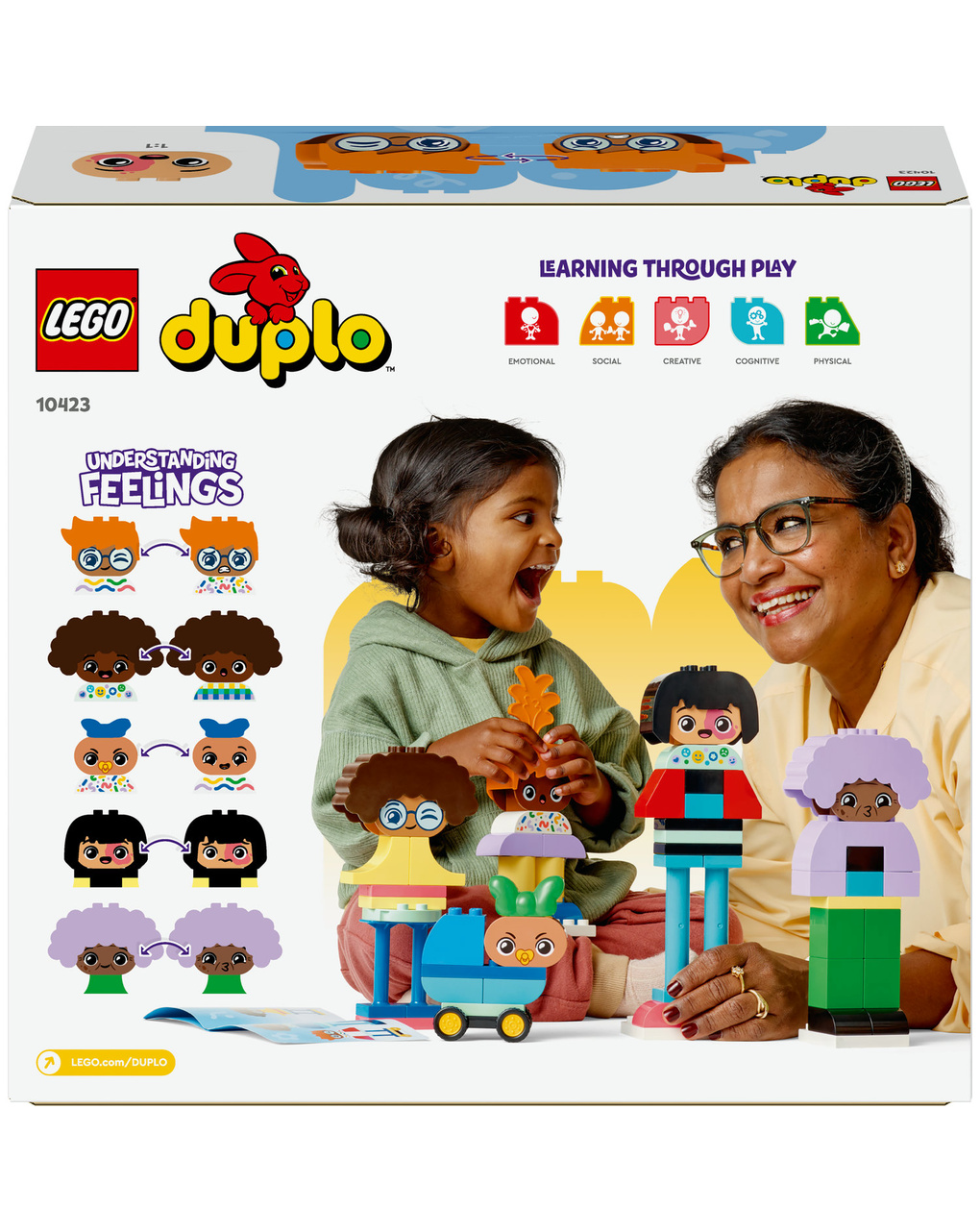 Pessoas para construir com grandes emoções - 10423 - lego duplo - Duplo