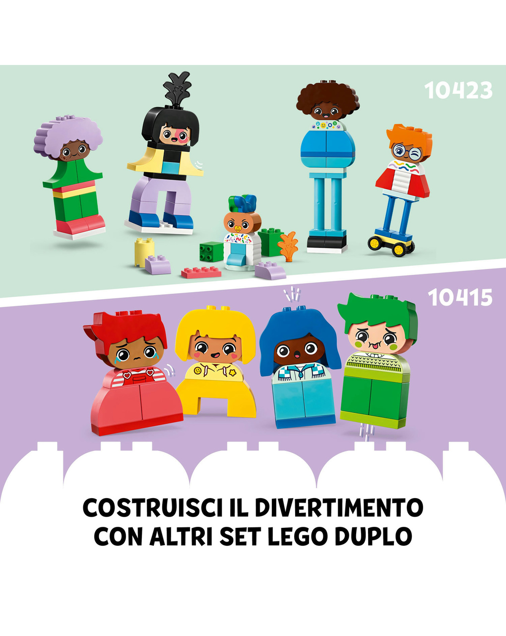 Sentimentos e emoções fortes10415 - lego duplo - Duplo