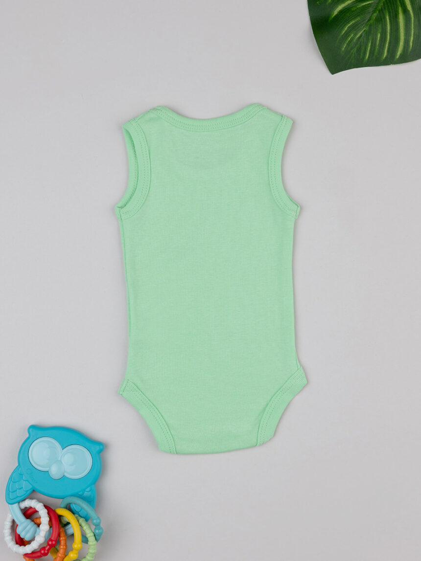 Body verde bebé com estampado - Prénatal