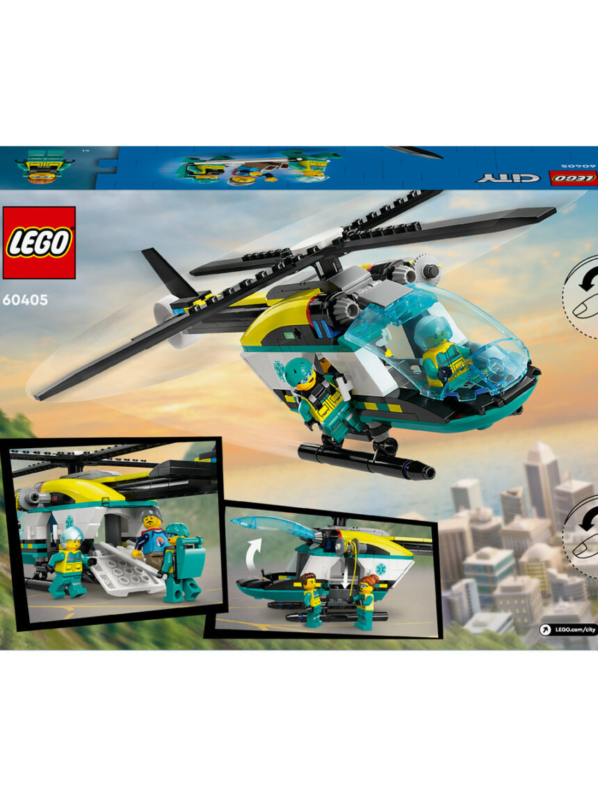 Helicóptero de resgate de emergência - 60405 - lego city - LEGO