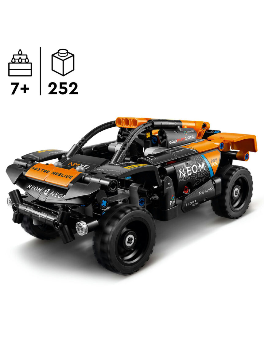 Carro de corrida neom mclaren extreme e - 42166 - lego technic - LEGO