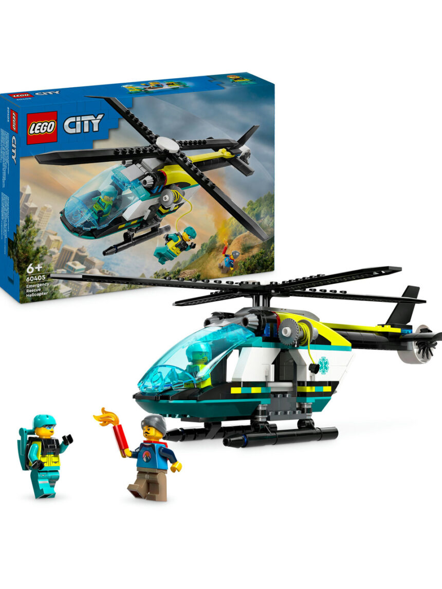 Helicóptero de resgate de emergência - 60405 - lego city - LEGO