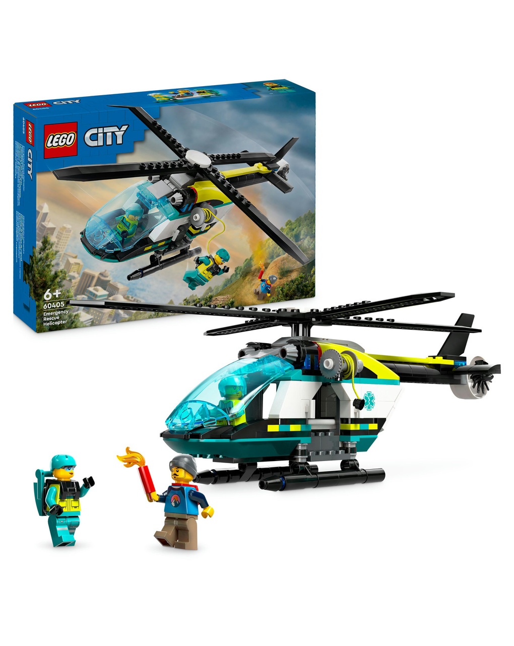 Helicóptero de resgate de emergência - 60405 - lego city - LEGO