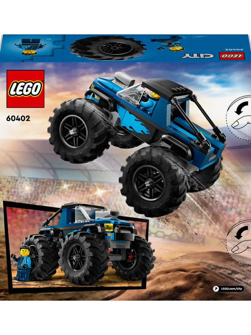 Monster truck blu - 60402 - lego city - LEGO