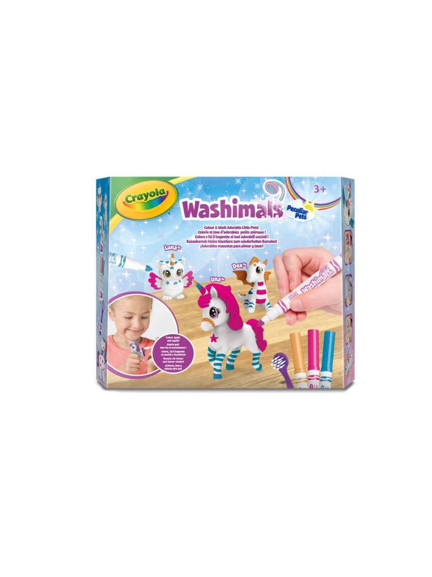 Washimals peculiar pets - conjunto ricarica con 3 cuccioli - 3+ - crayola - Crayola