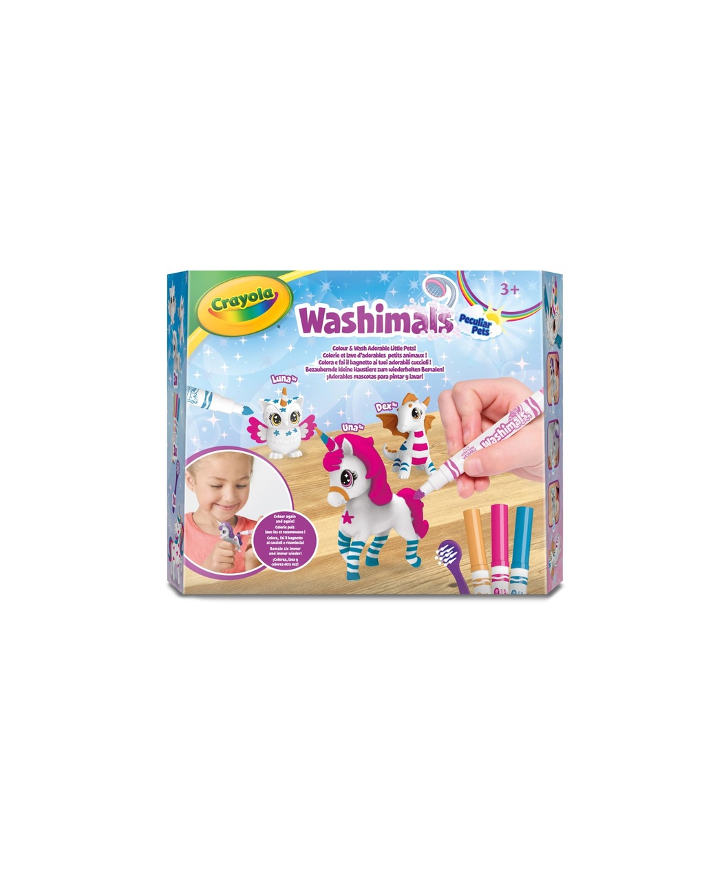 Washimals peculiar pets - conjunto ricarica con 3 cuccioli - 3+ - crayola - Crayola