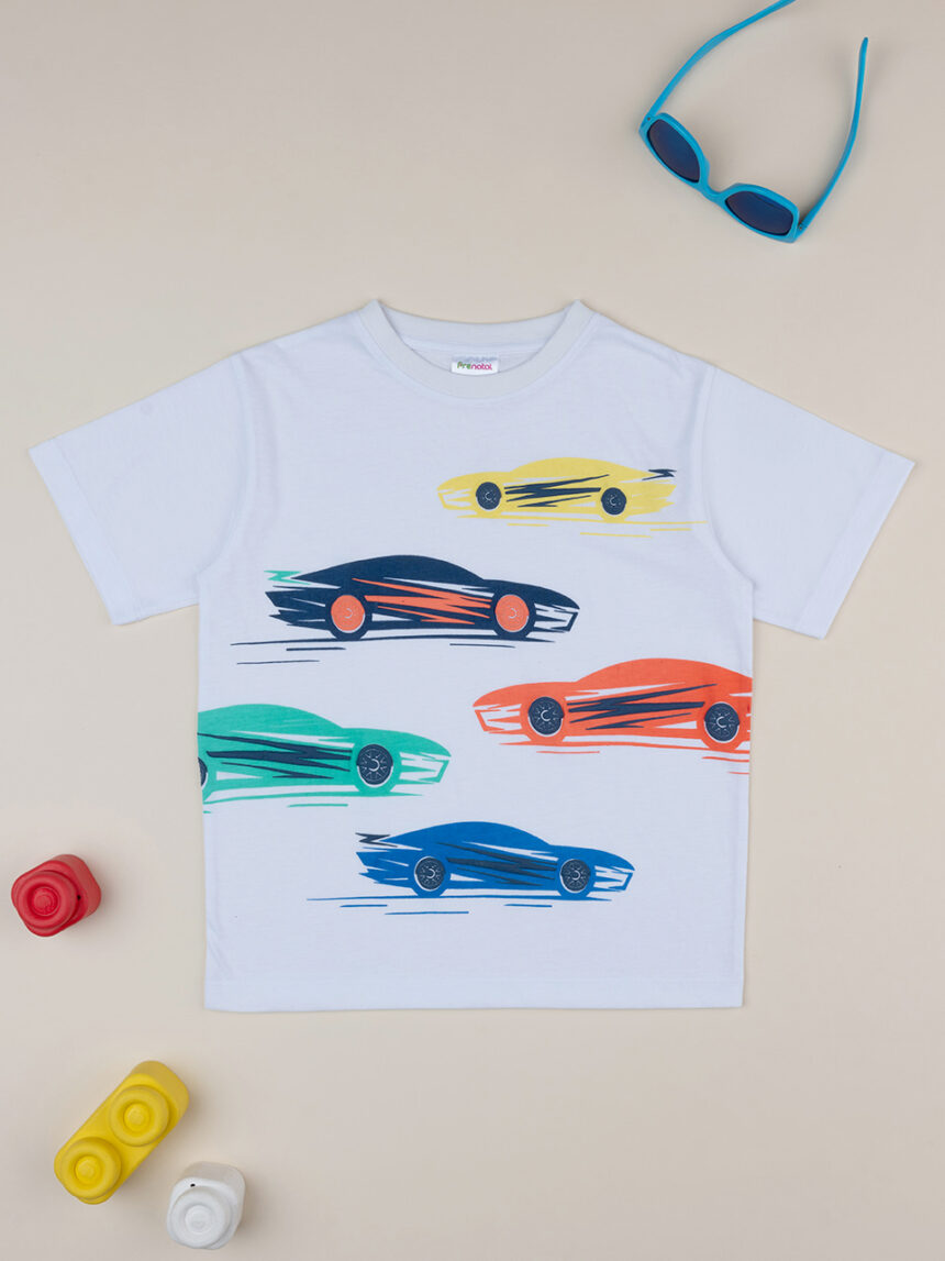 T-shirt "macchine" de manga curta para rapaz - Prénatal