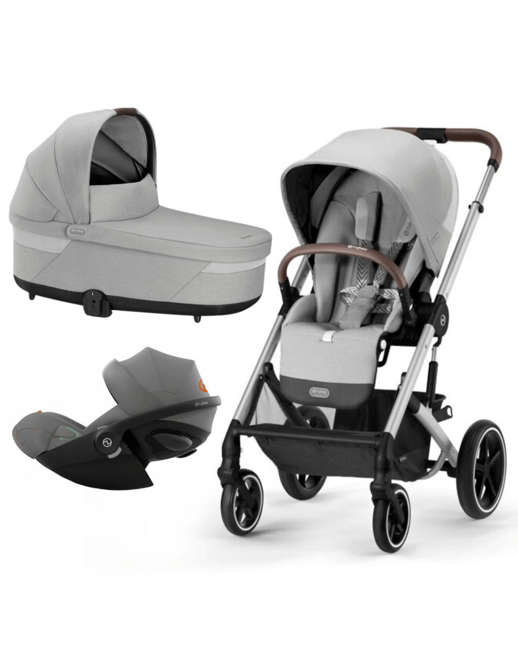 Trio balios s lux lava grey + cloud g | sem adaptadores - cybex - Cybex